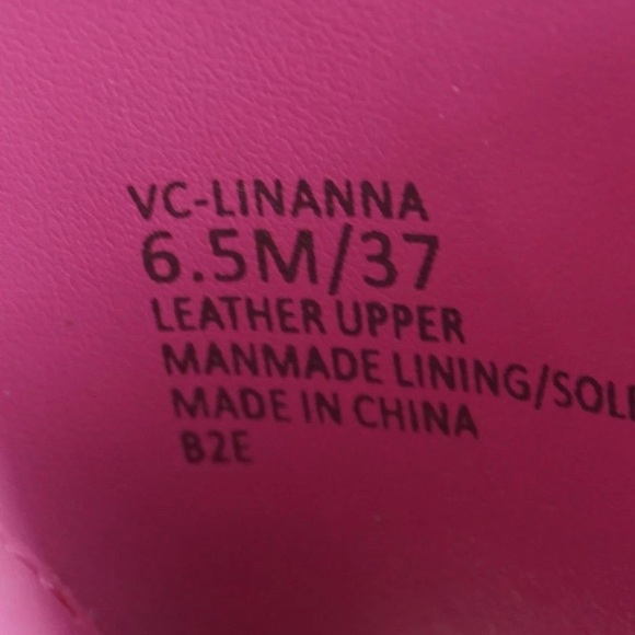 NIB [Vince Camuto] Linanna Block Heel Slip-On Sandals in Lotus Pink Women's 6.5 - Picture 11 of 13